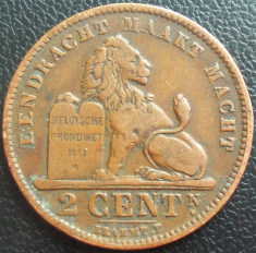 Moneda istorica 2 CENTIMES - BELGIA, anul 1905 *cod 405 - BELGEN foto