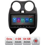 Navigatie Nissan Micra 2010-2014 Android radio gps internet Octa Core 4+64 LTE ecran de 10.33&#039; wide KIT-micra2010+EDT-E511-pro CarStore Technology