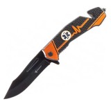 Cutit de buzunar pliabil Foxter, 22 cm, cu clema de agatare si dispozitiv spart geamuri