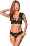 Set lenjerie intima sutien si chiloti, 999MRE1665 - 85, Miorre, 90% poliamida/10% elastan, Negru