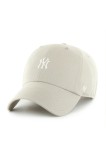 47 brand șapcă MLB New York Yankees culoarea gri, uni, B-FNDTN17GWS-F5A