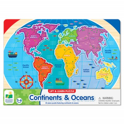 Puzzle - Sa Invatam Continentele Si Oceanele foto