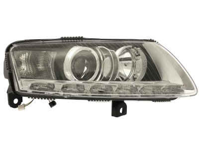 Far Audi A6 (C6), 10.2008-03.2011, partea Dreapta, xenon; cu lumina de zi; 12V; D3S+H7+LED+PY21W; electric; fara ballast; cu motor, DEPO foto