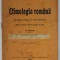MANUAL DE ETIMOLOGIA ROMANA PENTRU CLASA II - SECUNDARA , EDITIA A III - A de H. TIKTIN , 1902