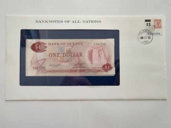 Guyana - 1 Dollar 1983 - In plic de prezentare