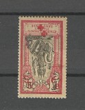 INDE / INDIA 1915 EROARE (E in loc de C la valoare ) DUBLU SUPRATIPAR RANVERSAT MNH, Nestampilat