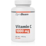 GymBeam Vitamin C 1000 mg tablete pentru susținerea sistemului imunitar și frumusețea tenului și a unghiilor 136 g