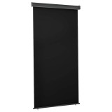 vidaXL Copertină laterală de balcon, negru, 125 x 250 cm 48418