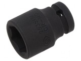 Cap tubular 1/4&quot; 6 puncte 23mm scurt cu impact