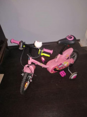 Bicicleta copii B-Twin 3-6 ani, roz, model Pisicuta foto