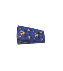 Cutie In Forma De Felie de Tort Din Carton pentru dulciuri, Mickey Mouse, albastru