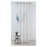 Perdea Mendola Fabrics, model Spagna, Quadra, natur, alb, 280 cm