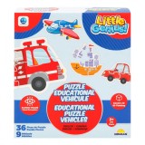 Puzzle educational cu vehicule, Smile Games, 36 piese