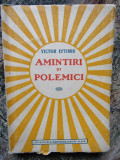 Amintiri si Polemici , Victor Eftimiu , 1942