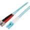 Patch Cord Fibră OM3 LC/UPC-ST/UPC 2m Turcoaz