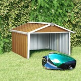 vidaXL Șopron grădină pt. robot de gazon, maro 92x97x63 cm oțel zincat 150910