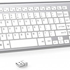 Tastatură Weless, J JOYACCESS 2.4G Slim Compact Full Size Tastatură fără fir-pen