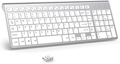 Tastatură Weless, J JOYACCESS 2.4G Slim Compact Full Size Tastatură fără fir-pen foto