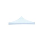 Prelată impermeabilă eMazing pentru acoperiș cort tip pavilion, 2x2 m, din material textil impermeabil Oxford 700D, cauciucat, culoare alb,