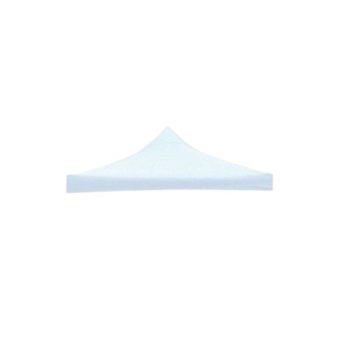 Prelată impermeabilă eMazing pentru acoperiș cort tip pavilion, 2x2 m, din material textil impermeabil Oxford 700D, cauciucat, culoare alb,