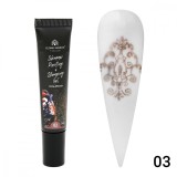 Gel vopsea pentru pictura chinezeasca si stamping Painting+Stamping cu sclipici 8ml, 03
