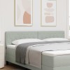 VidaXL Tăblie din Catifea Argyle Manual Gri deschis 180 cm Catifea 42007099