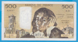 (1) BANCNOTA FRANTA - 500 FRANCS 1970 (8-1-1970), CU &quot;PIN HOLES&quot;, MAI RARA