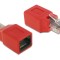 RJ45 CROSSOVER ADAPTER STECKER - BUCHSE 65025 DELOCK