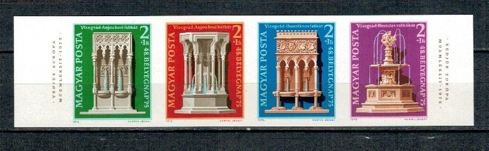 Ungaria 1975 - Anul European al Ocrotirii Monumentelor, serie nedantelata neuzata