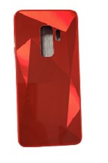 Husa silicon si acril cu textura diamant Samsung S9 Plus , S9+ , Rosu foto