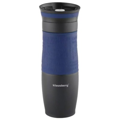 Termos din inox, capacitate 500ml, albastru, Klausberg foto