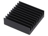 Radiator extrudat cu aripioare BGA negru 32,5x32,5mm