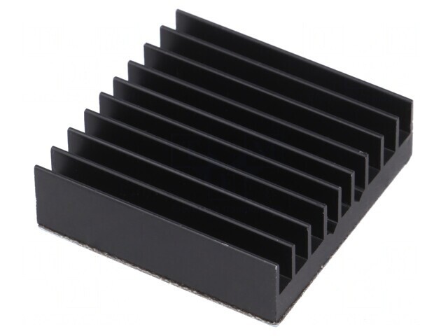 Radiator extrudat cu aripioare BGA negru 32,5x32,5mm