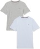 Set 2 tricouri cu maneca scurta pentru baieti Tommy Hilfiger, alb gri, 12-14 ani, 152-164 cm - OUTLET