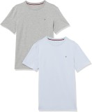 Cumpara ieftin Set 2 tricouri cu maneca scurta pentru baieti Tommy Hilfiger, alb gri, 12-14 ani, 152-164 cm - OUTLET