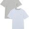 Set 2 tricouri cu maneca scurta pentru baieti Tommy Hilfiger, alb gri, 12-14 ani, 152-164 cm - OUTLET