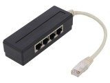Adaptor Splitter RJ45 4 Porturi Negru