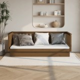 VidaXL Pat de zi, maro miere, 100x200 cm, lemn masiv de pin 821572
