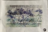 Lucrare 2 Mircia Dumitrescu, 30 x 20 cm, serigrafie pe p&acirc;nză semnată olograf de artist produs Muzeul Literaturii Romane Bucuresti serie limitată