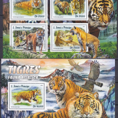 DB1 Fauna Asiatica Sao tome Tigri MNH