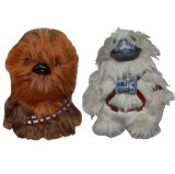 Set 2 jucarii din plus Chewbacca, 21 cm si Moroff, 27 cm, Star Wars, Play By Play