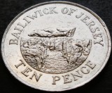 Moneda exotica 10 PENCE - JERSEY, anul 2012 * cod 577