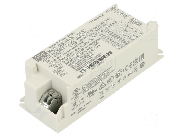Alimentator LED 25W 9&divide;54VDC 300mA&divide;1,05A