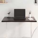 VidaXL Blat masă, 80x40x2 cm, maro, lemn stejar tratat contur organic