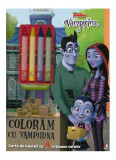 Disney. Vampirina. Colorăm cu Vampirina Conține 4 creioane cerate - Paperback - Disney - Litera mică