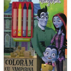 Disney. Vampirina. Colorăm cu Vampirina Conține 4 creioane cerate - Paperback - Disney - Litera mică