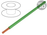 Cablu electric siliconat verde 1x1mm2