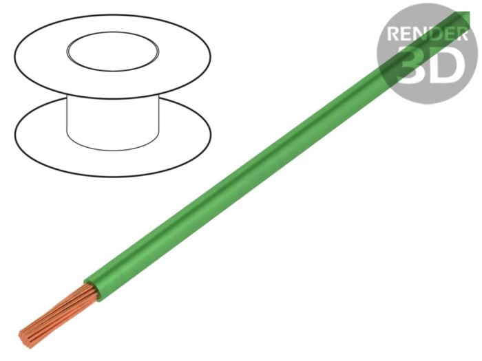 Cablu Silivolt&reg;-E 1x2,5mm2 Silicon Verde
