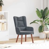 VidaXL Fotoliu de relaxare Gri &icirc;nchis 63 x 67 x 94 cm Catifea 42001804