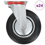 Gossi roti pivotante, 24 buc., 200 mm